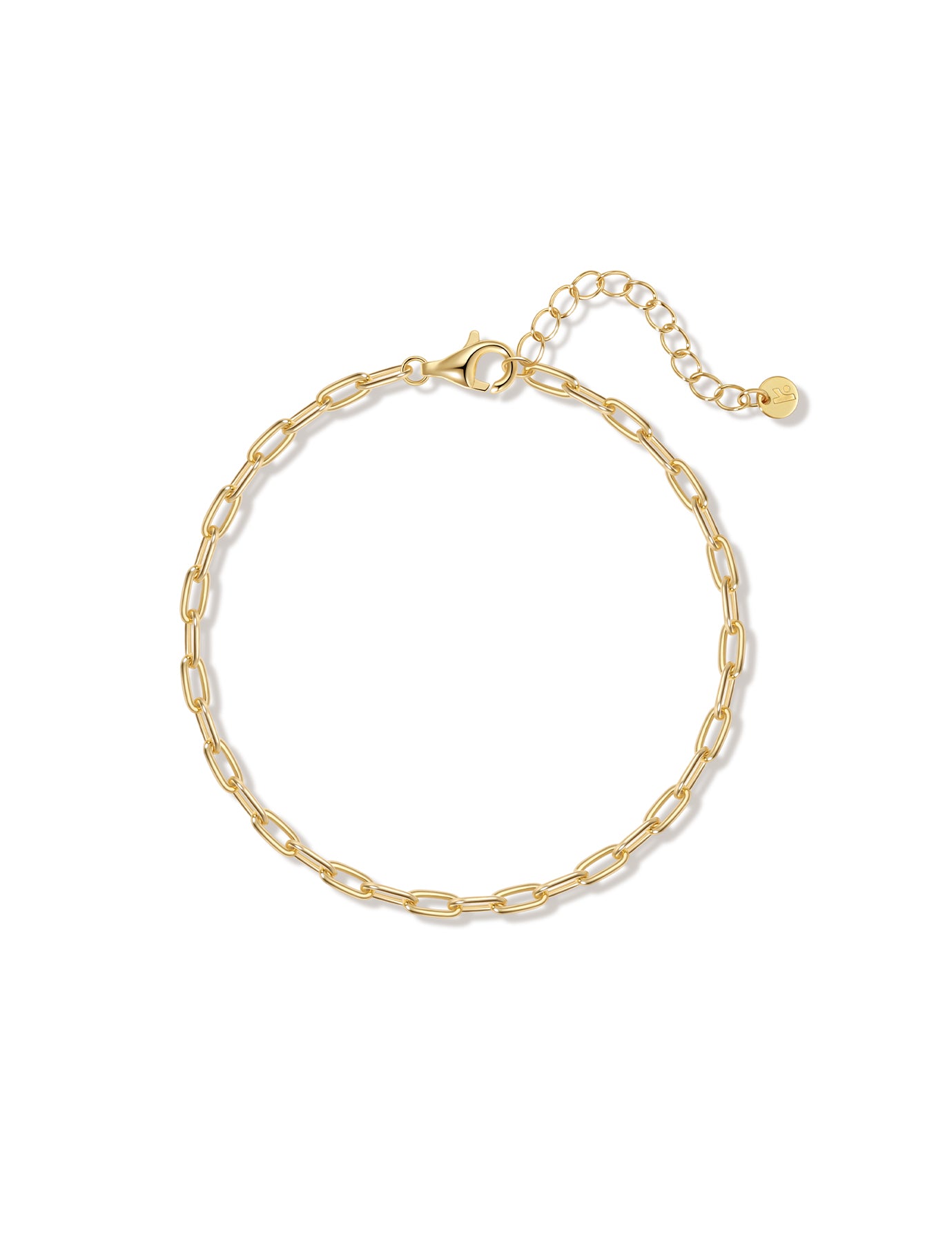 KOSINER 18K Gold Vermeil Boyfriend Bold Chain Bracelet 