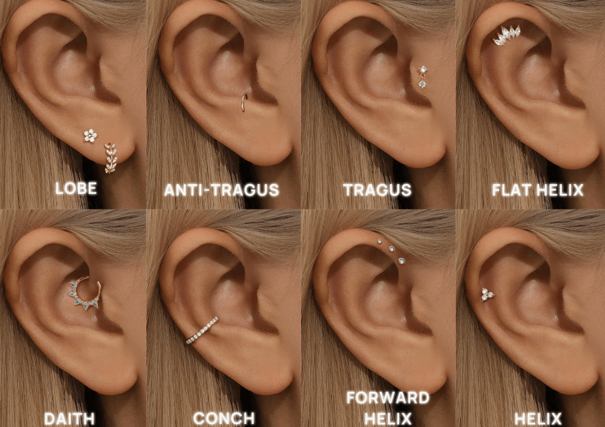 Helix Piercing Jewelry Guide: How to Choose Safe, Stylish Cartilage Earrings - Kosinerjewelry