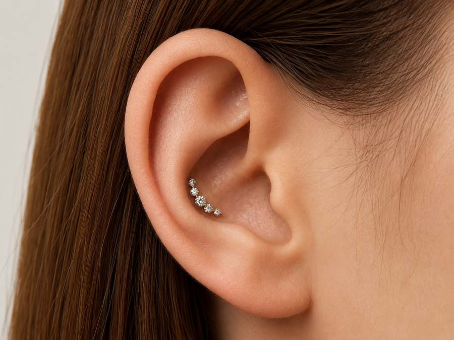 Conch Piercing Guide: Healing Time, Pain, Jewelry, Hoop Size & Aftercare