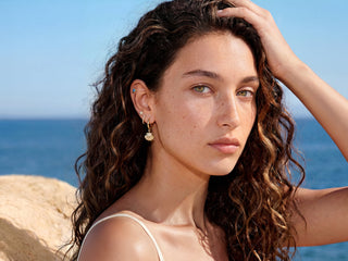 18G Titanium Ocean Flatback Earrings for Sensitive Ears