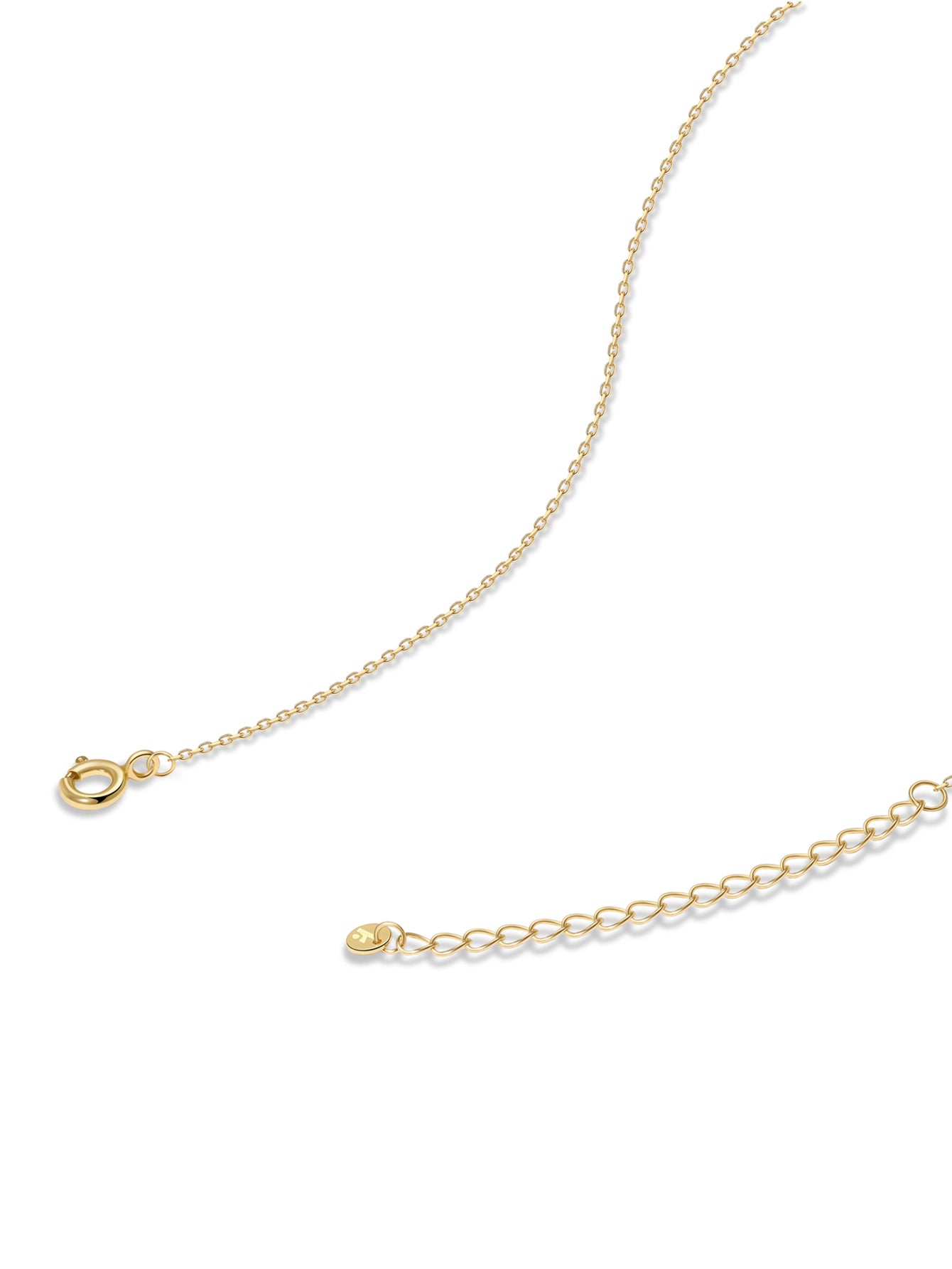 18k Gold Vermeil Initials Pendant Necklace