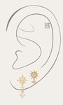 Kosiner 14K Solid Gold Flatback Star Set - Kosinerjewelry-Earrings14K Solid Gold Flatback Star 