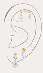 Kosiner Jewelry KOSINER 14K Solid Gold Delicate Marquise Drop Stud Set