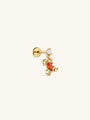 Kosinerjewelry KOSINER 925 Sterling Silver Oceanic Crab Drop Pearl Flat Back Stud
