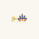 925 sterling zilveren patriottische Liberty Crown Drip Glaze Flatback Stud