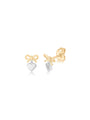 kosiner jewelry Two Tone Chunky Hoop Earrings