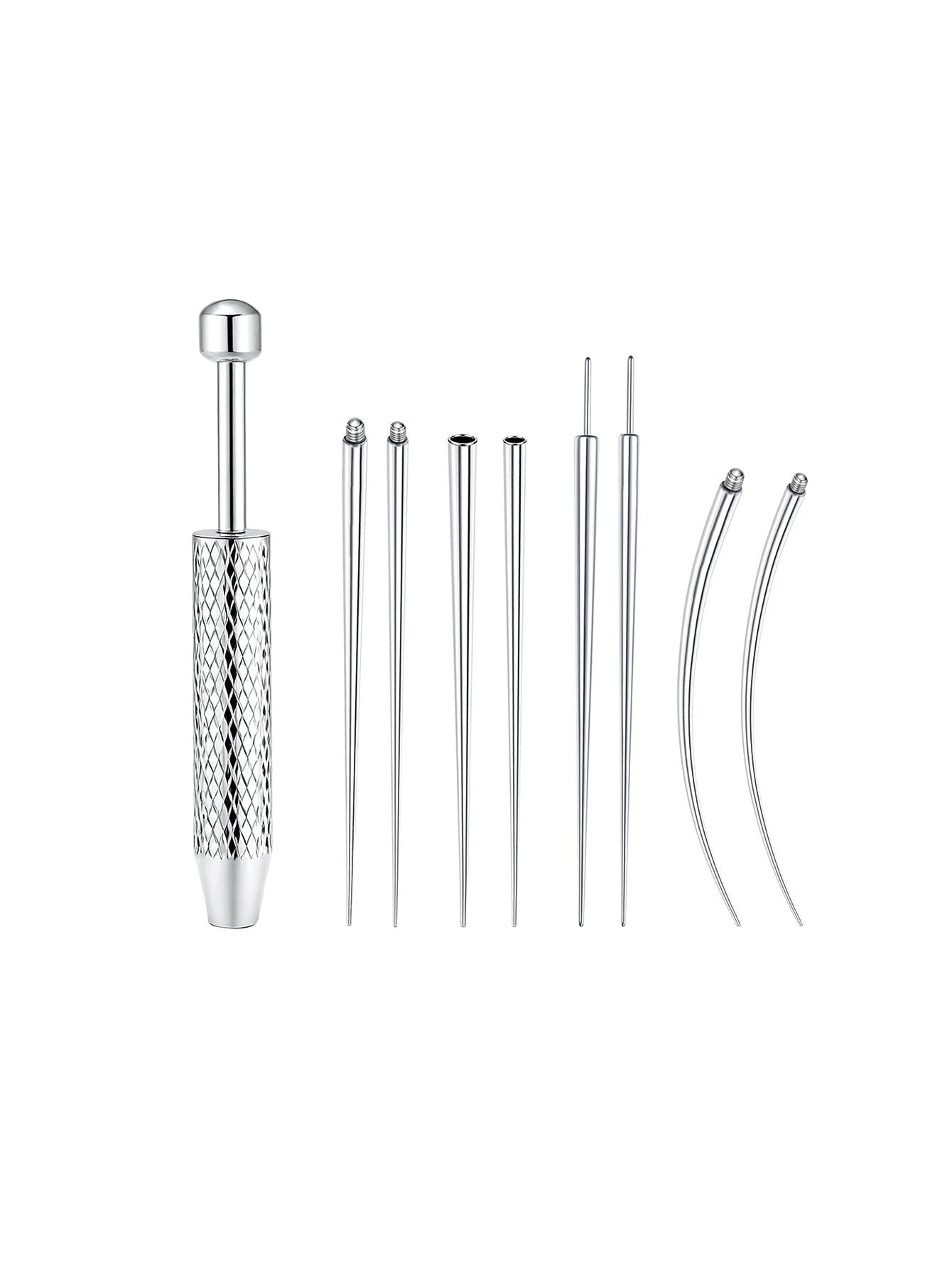 Tytanowe narzędzie do wprowadzania i przebijania stożkowych kulek