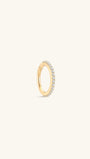 KOSINER 14K Solid Gold Pave Hoop featuring ultra shine AAAAA cubic zirconia, waterproof, tarnish-proof, and hypoallergenic design for everyday elegance.
