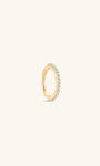 KOSINER 14K Solid Gold Elegant Pave Hoop, waterproof, tarnish-proof and hypoallergenic for sensitive ears