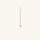 KOSINER 14K Solid Gold Marquise Star Dangle Charm
