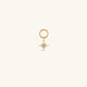 KOSINER 14K Solid Gold Eight-Point Star Dangle Charm
