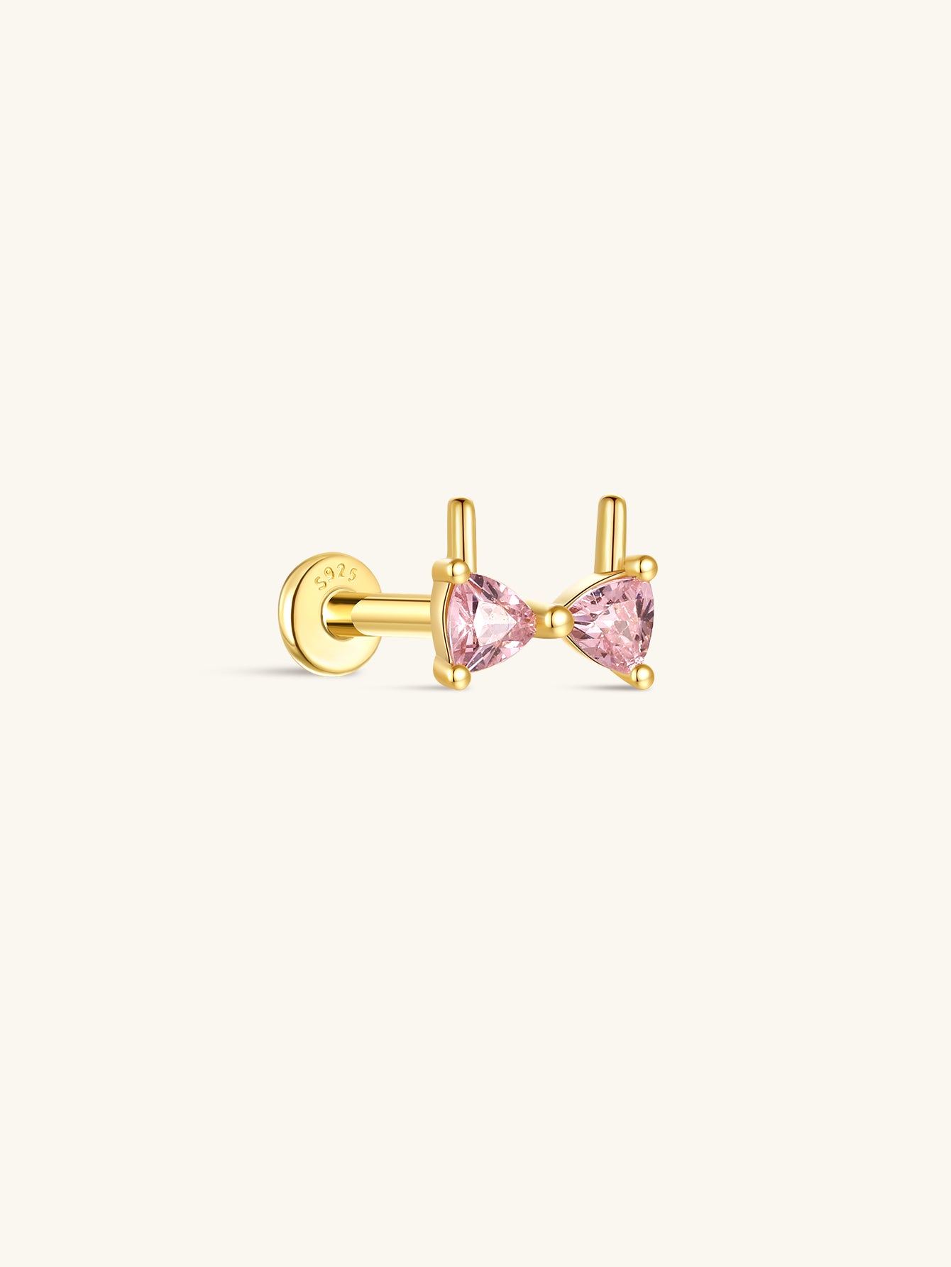 Kosiner 925 Sterling Silver Seaspritz Pink Bikini Flatback