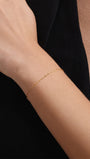 Kosiner Jewelry KOSINER 18K Gold Vermeil Delicate Baby Rolo Chain Bracelet