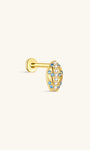 KOSINER Seaspritz 925 sterling silver surfboard flat back stud
