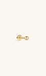 Kosiner Jewelry KOSINER 14K Solid Gold Classic Bead Flat Back Stud