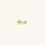 Kosiner Jewelry KOSINER 14K Solid Gold Classic Bead Flat Back Stud