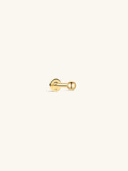 Kosiner Jewelry KOSINER 14K Solid Gold Classic Bead Flat Back Stud