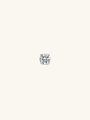 KOSINER Titanium Classic Round CZ Flat Back Stud, 4-prong set cubic zirconia, implant-grade material