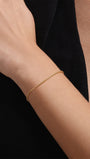 Kosiner Jewelry KOSINER 18K Gold Vermeil Delicate Curb Chain Bracelet