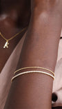Kosiner Jewelry KOSINER 18K Gold Vermeil Cable Chain Bracelet