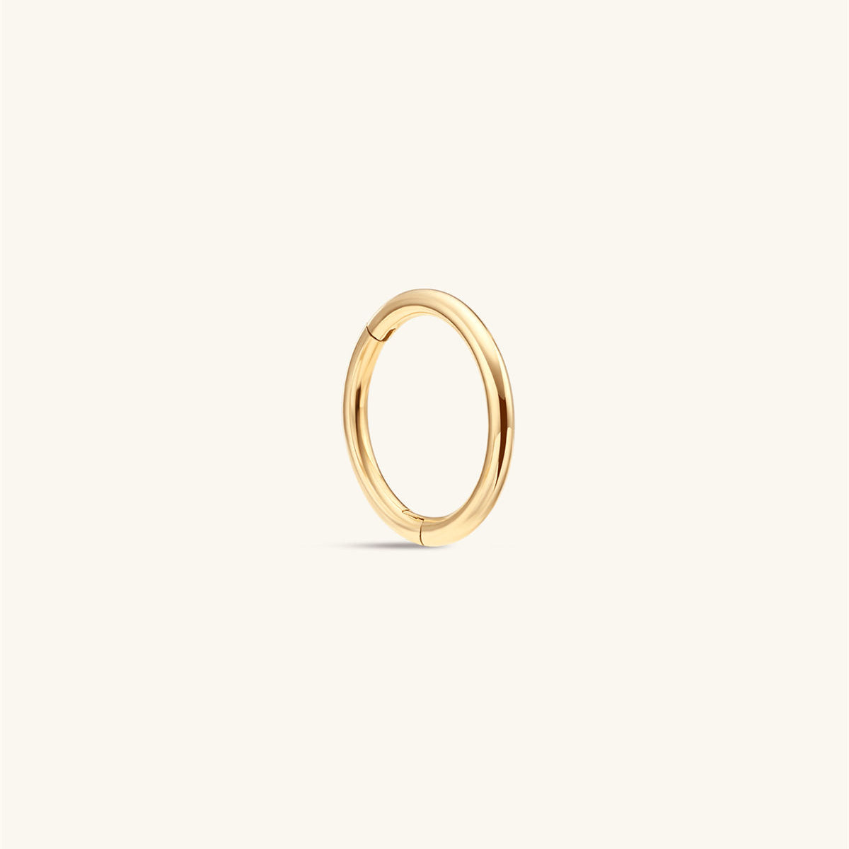 KOSINER 14K Solid Gold Classic Minimalist Hoop,curated ear stacking look for helix conch tragus piercings