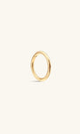 KOSINER 14K Solid Gold Classic Minimalist Hoop,curated ear stacking look for helix conch tragus piercings