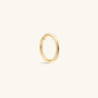 KOSINER 14K Solid Gold Classic Minimalist Hoop,curated ear stacking look for helix conch tragus piercings