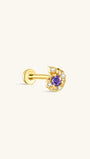KOSINER Seaspritz 925 Sterling Silver Beach Conch Flat Back Stud