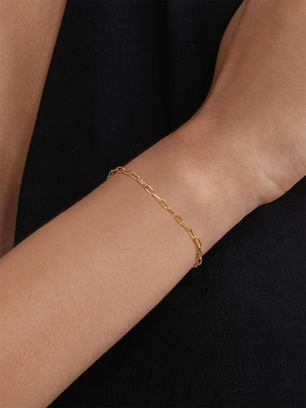 Kosiner Jewelry KOSINER 18K Gold Vermeil Boyfriend Bold Chain Bracelet
