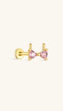 KOSINER Seaspritz 925 sterling silver pink bikini flat back stud