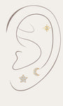 Kosiner Jewelry KOSINER 14K Solid Gold Delicate Cosmic Stud Set
