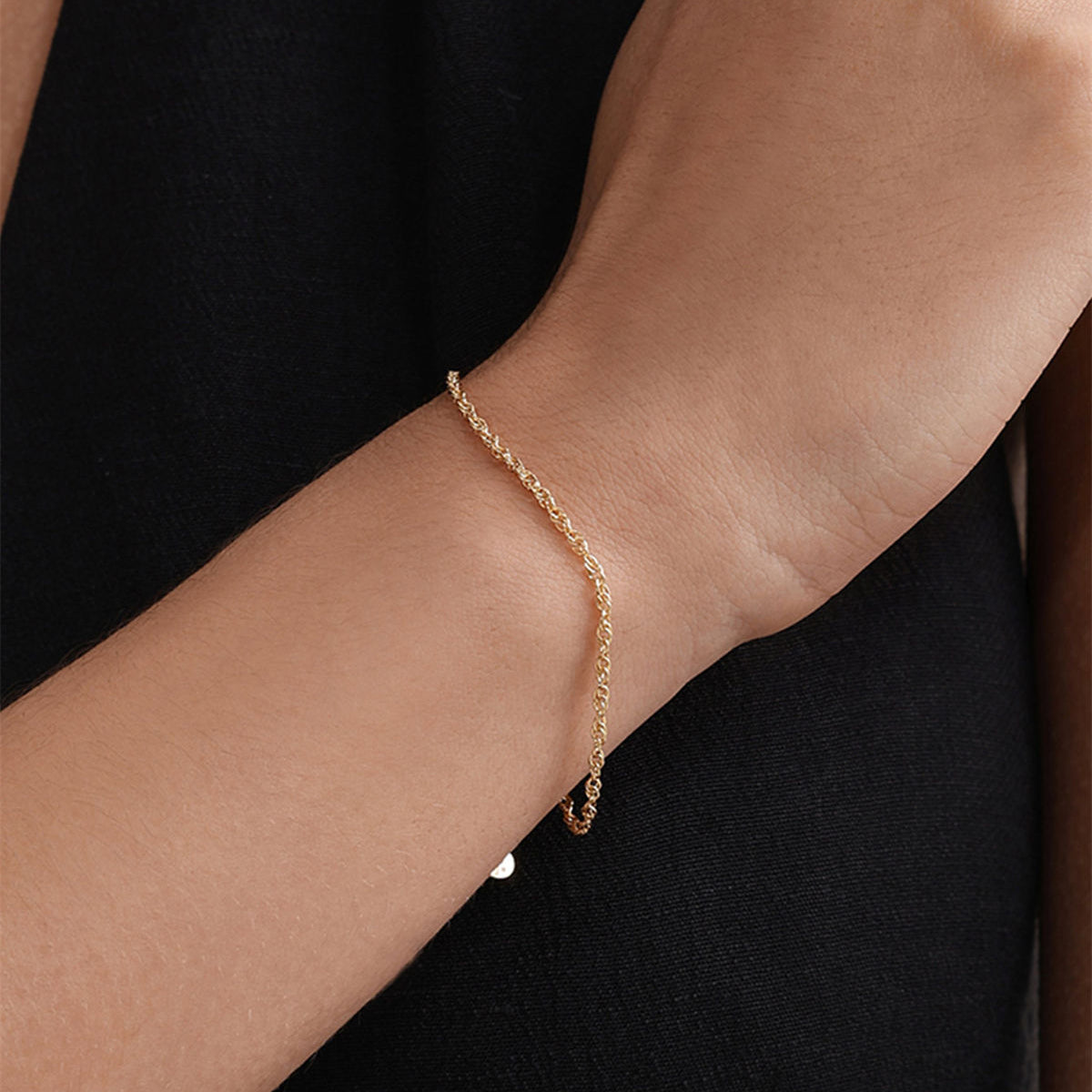 Kosiner Jewelry KOSINER 18K Gold Vermeil Classic Chain Bracelet