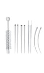 A professional-grade titanium insertion tool set designed for precise, safe, and effortless jewelry changes.