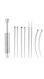 A professional-grade titanium insertion tool set designed for precise, safe, and effortless jewelry changes.
