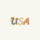 925 sterling zilver USA Pride Multigem Flatback Stud