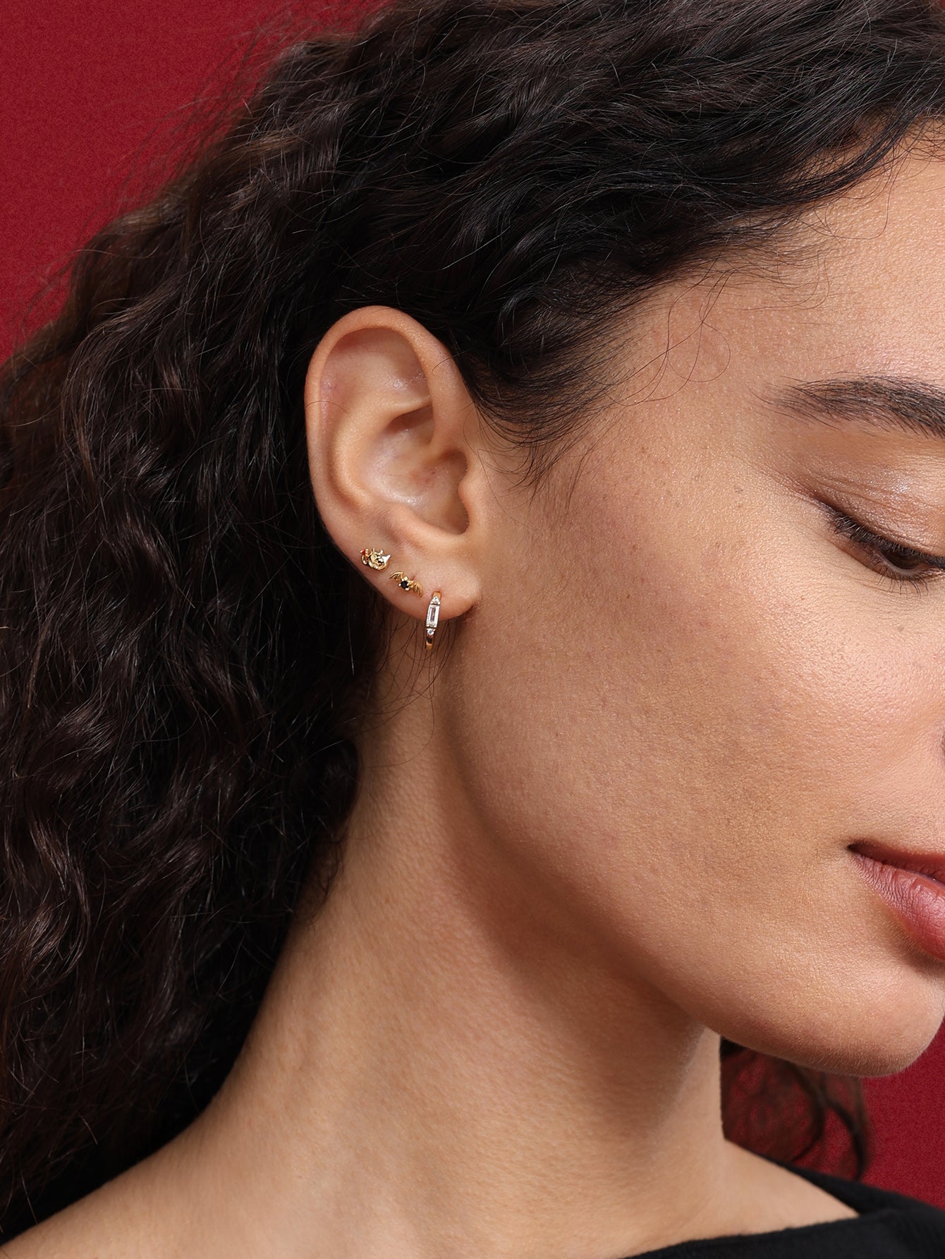 Srebro próby 925 Halloween CZ Bat Flatback