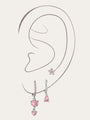 KOSINER 925 Sterling Silver Romantic Pink 3-Piece Set