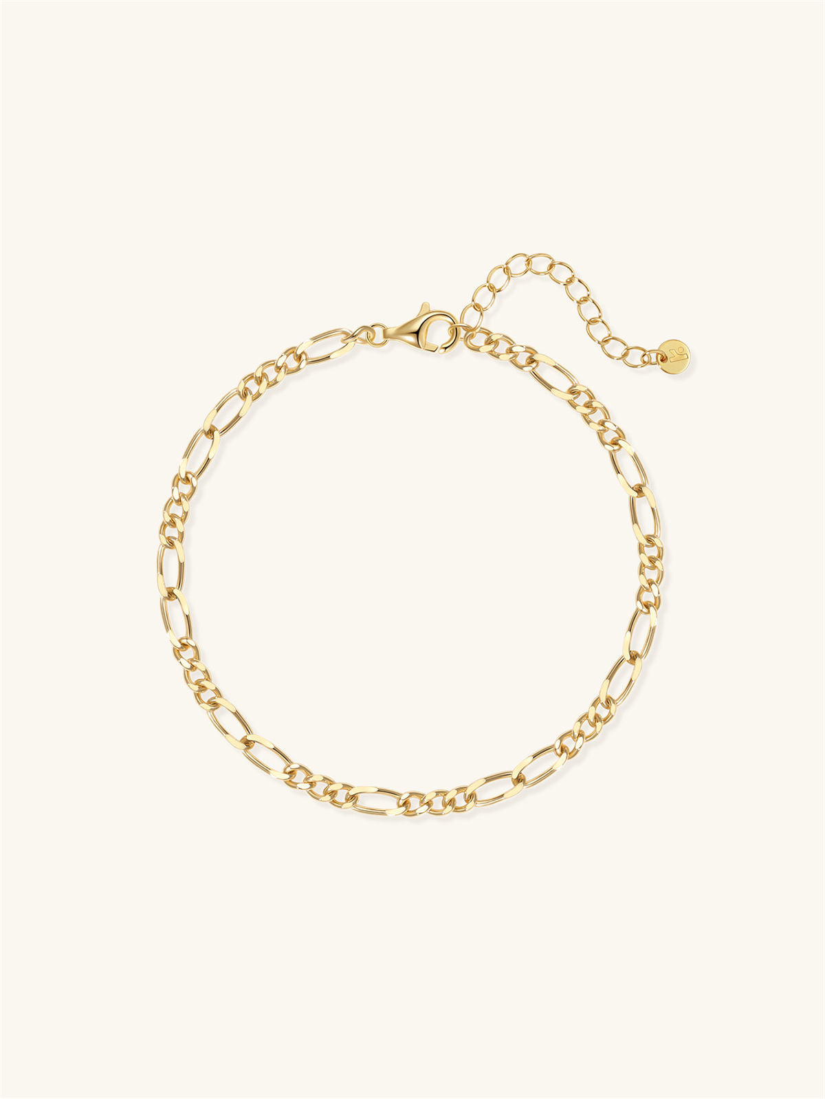 Kosiner Jewelry KOSINER 18K Gold Vermeil Figaro Chain Bracelet