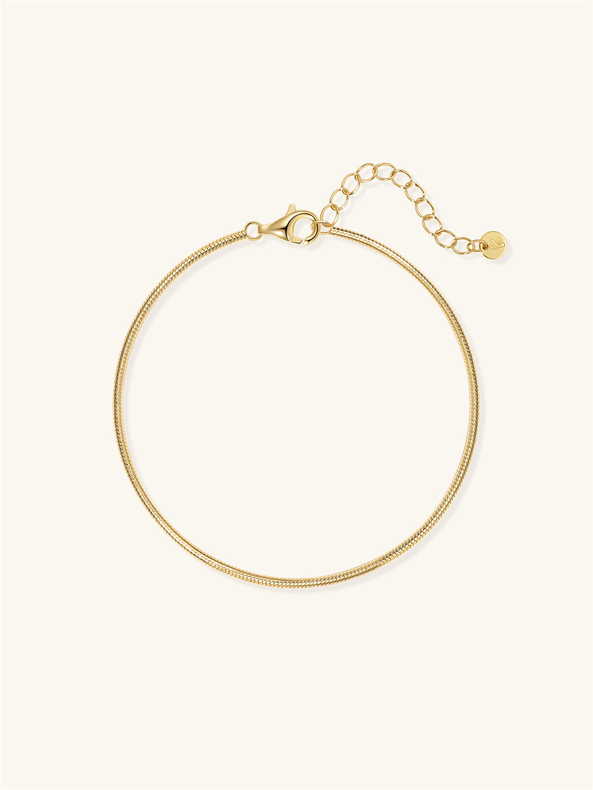 KOSINER 18K Oro Vermeil Pulsera de Cadena Cobra