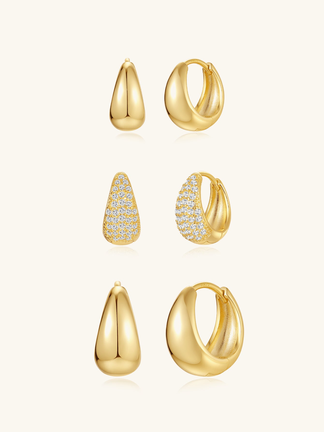 kosiner jewelry Classic Glossy Drop Earrings