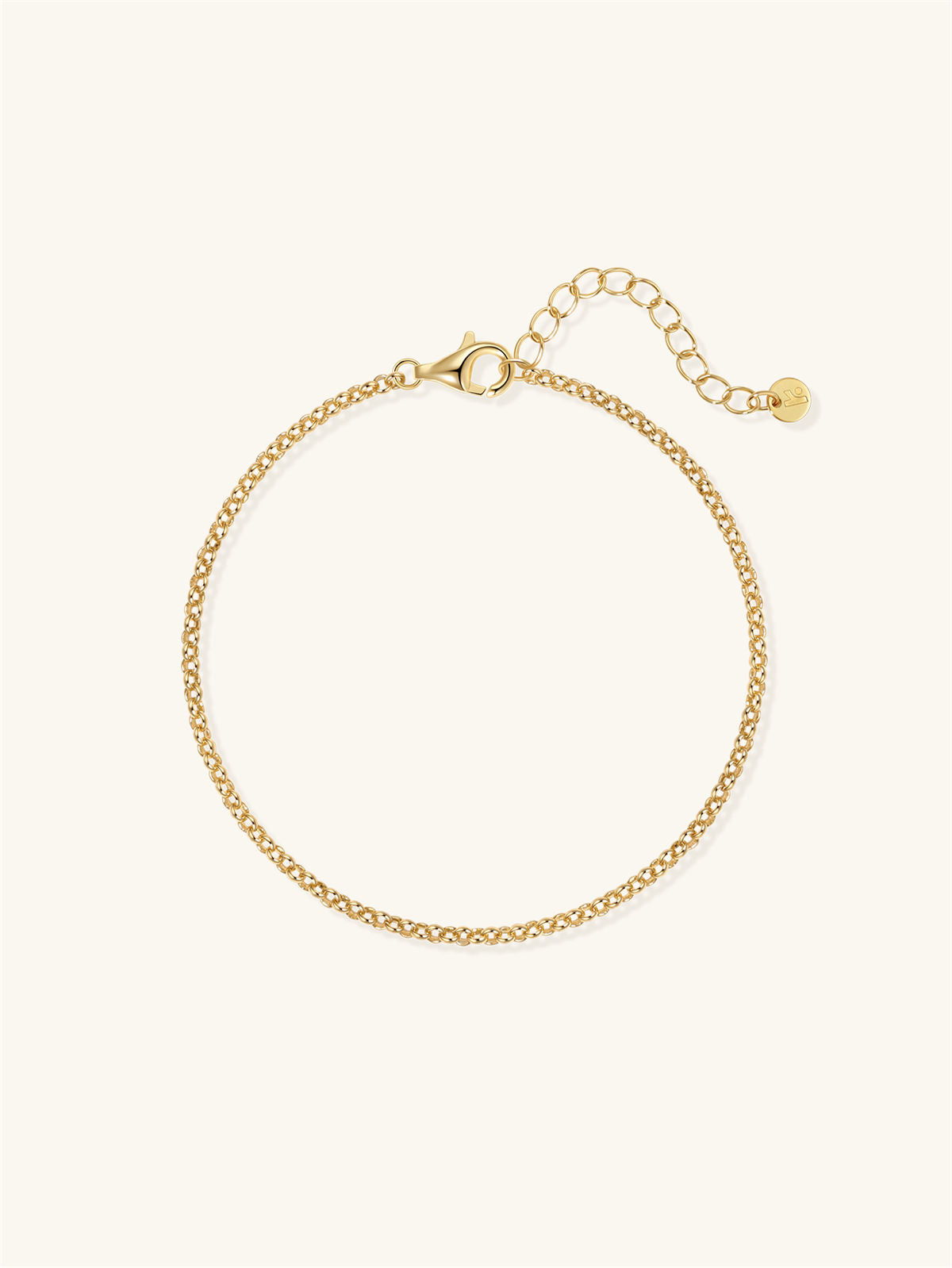Kosiner Jewelry KOSINER 18K Gold Vermeil Cable Chain Bracelet