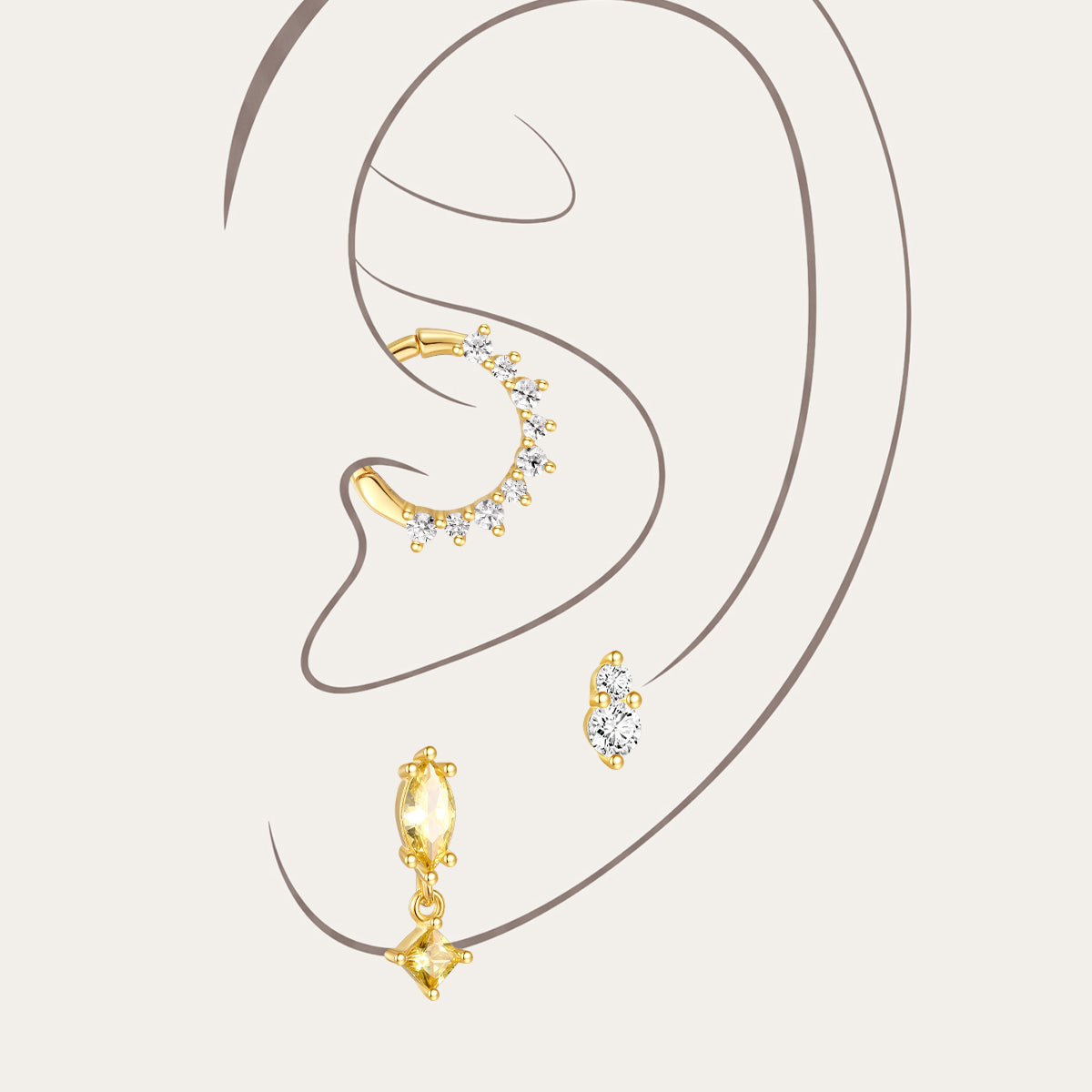 KOSINER 925 Sterling Silver Multi-Style Set