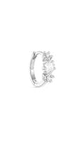 KOSINER 925 Sterling Silver Elegant Floral Hoop