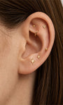KOSINER timeless ball flat back stud, hypoallergenic and durable, suitable for all piercing placements