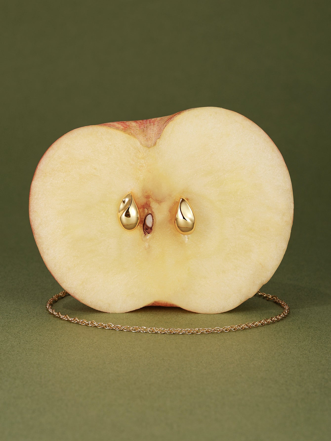 Borchie a goccia classiche in oro 18 carati Vermeil Flow