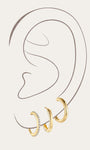 Kosiner Jewelry KOSINER 14K Solid Gold Classic Hoop Set