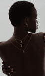Kosiner Jewelry KOSINER 18K Gold Vermeil Birthstone Cross Chain Necklace
