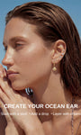 Build your summer-inspired ear stack with kosiner tricolor ice cream stud