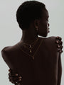 Kosiner Jewelry KOSINER 18K Gold Vermeil Delicate Initials Chain Necklace