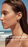 Kosinerjewelry KOSINER 925 Sterling Silver Oceanic Starfish Tassel Flat Back Stud